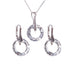 Sudraba komplekts "Cosmic Ring" ar Swarovski™ kristāliem